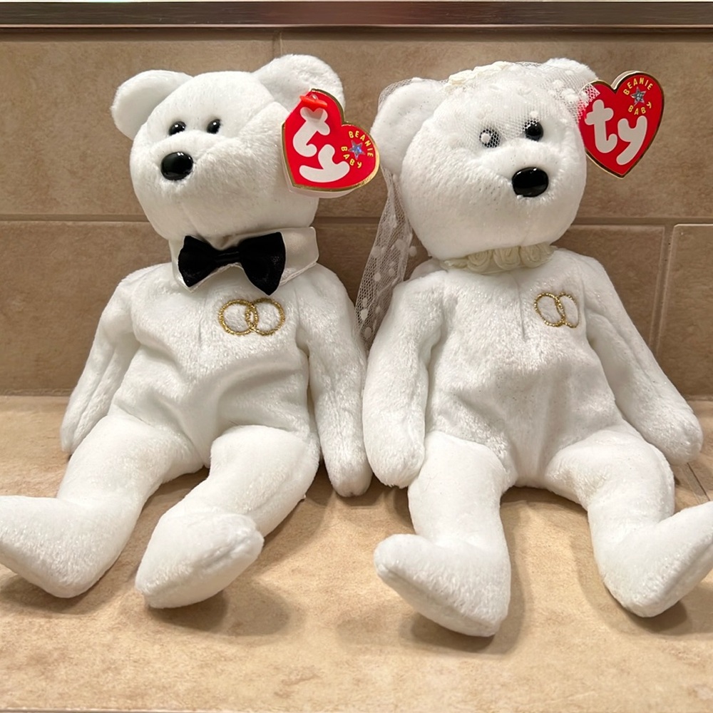 Vintagee Mr and Mrs Beanie Baby